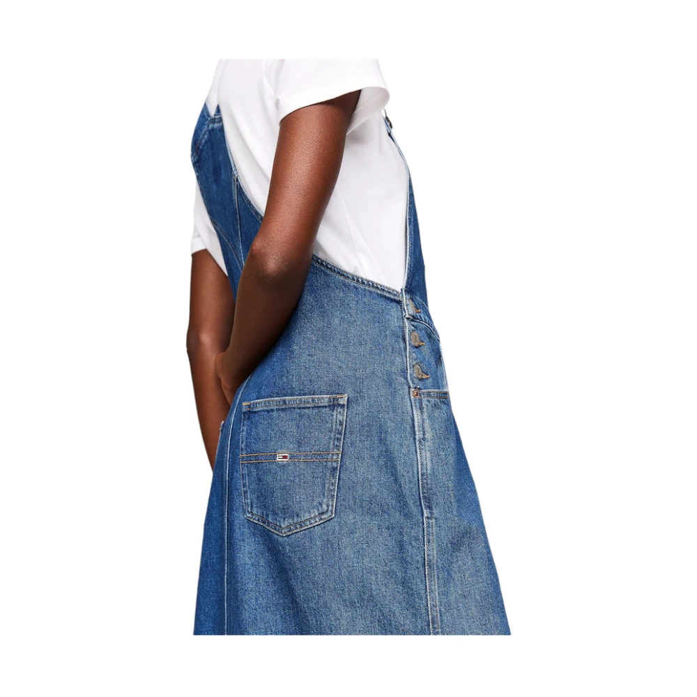 Tommy Jeans Midi Jurk Blue Dames