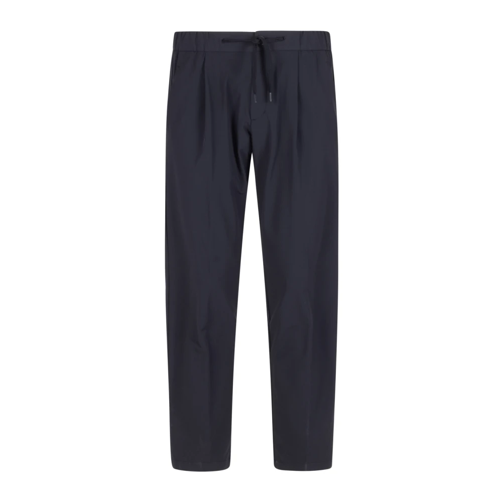 Herno Men's Blue Slim-Fit Trousers, Xl, Regular Fit Trousers