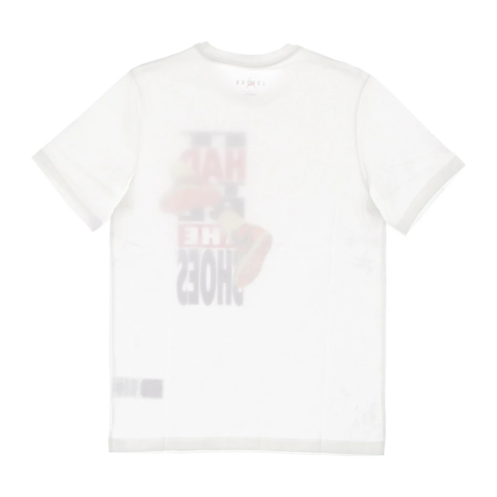 Jordan Witte Crew Neck T-Shirt Print White Heren