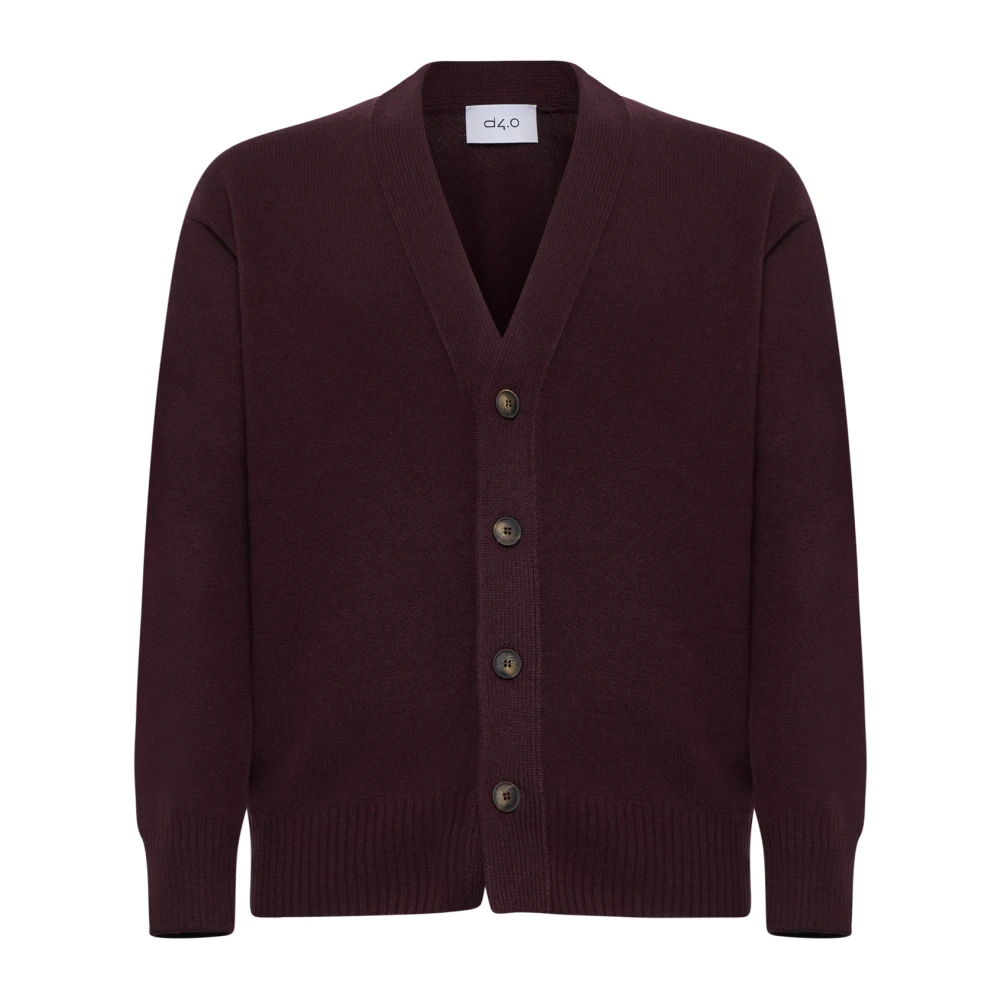 D4.0 Bordeaux Sweaters voor Stijlvolle Look Red Heren