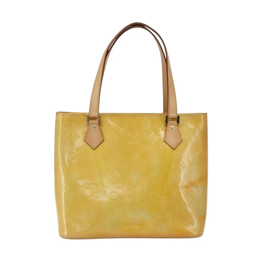 Louis Vuitton Vintage Women's Yellow Pre-Owned Vintage Monogram Vernis Tote Bag