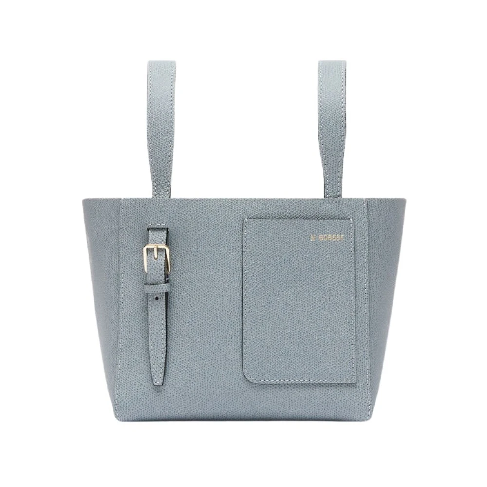 Valextra Mini Bucket Tas in Niagara Gray Dames