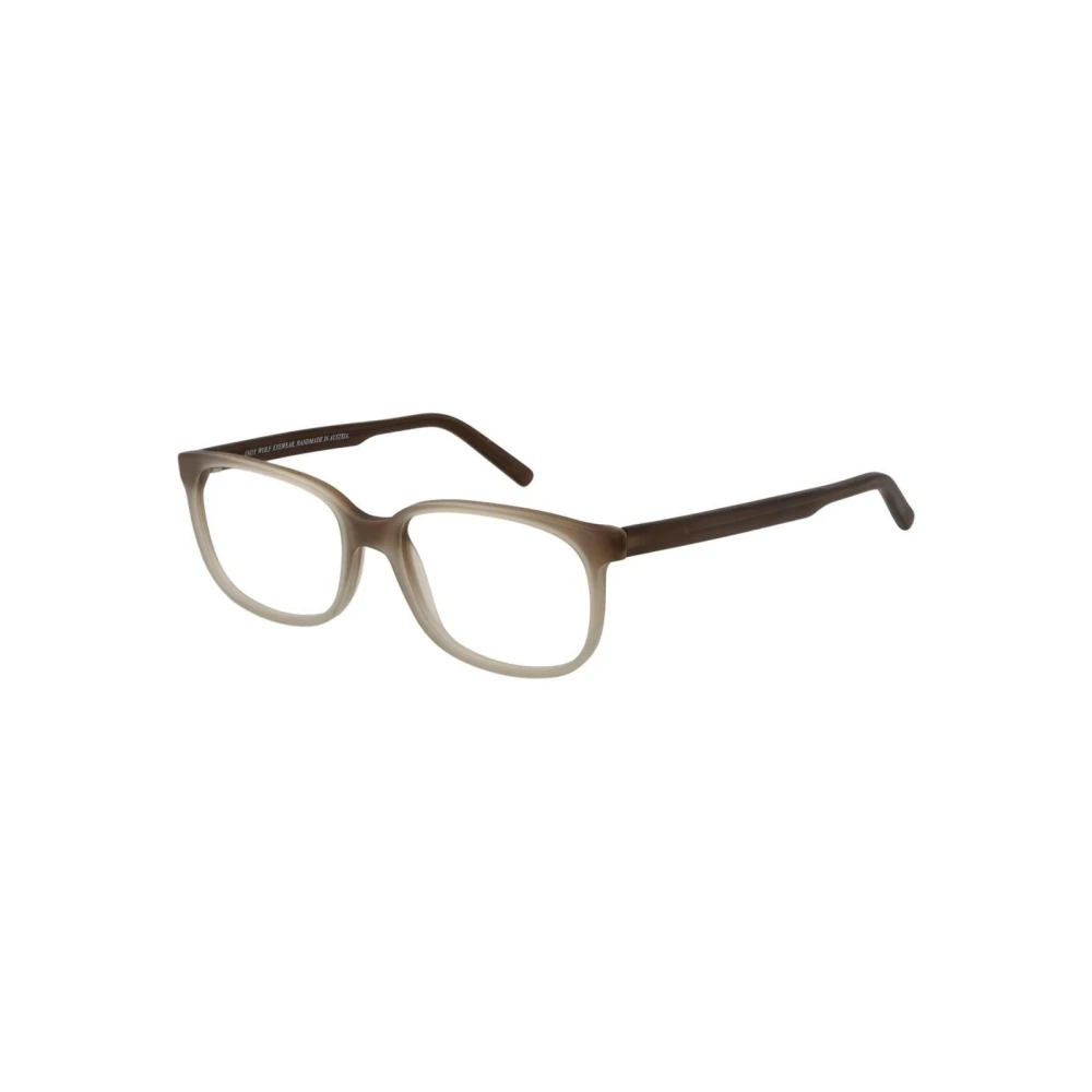 Andy Wolf Unisex Brown Full-Rim Optical Frames With Case