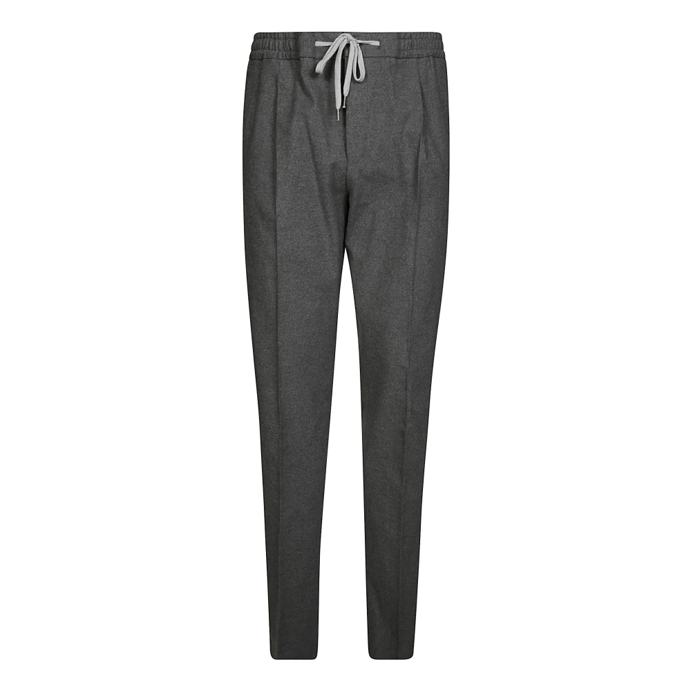 Pt01 Stretch Bomull Flanellbyxor Gray, Herr