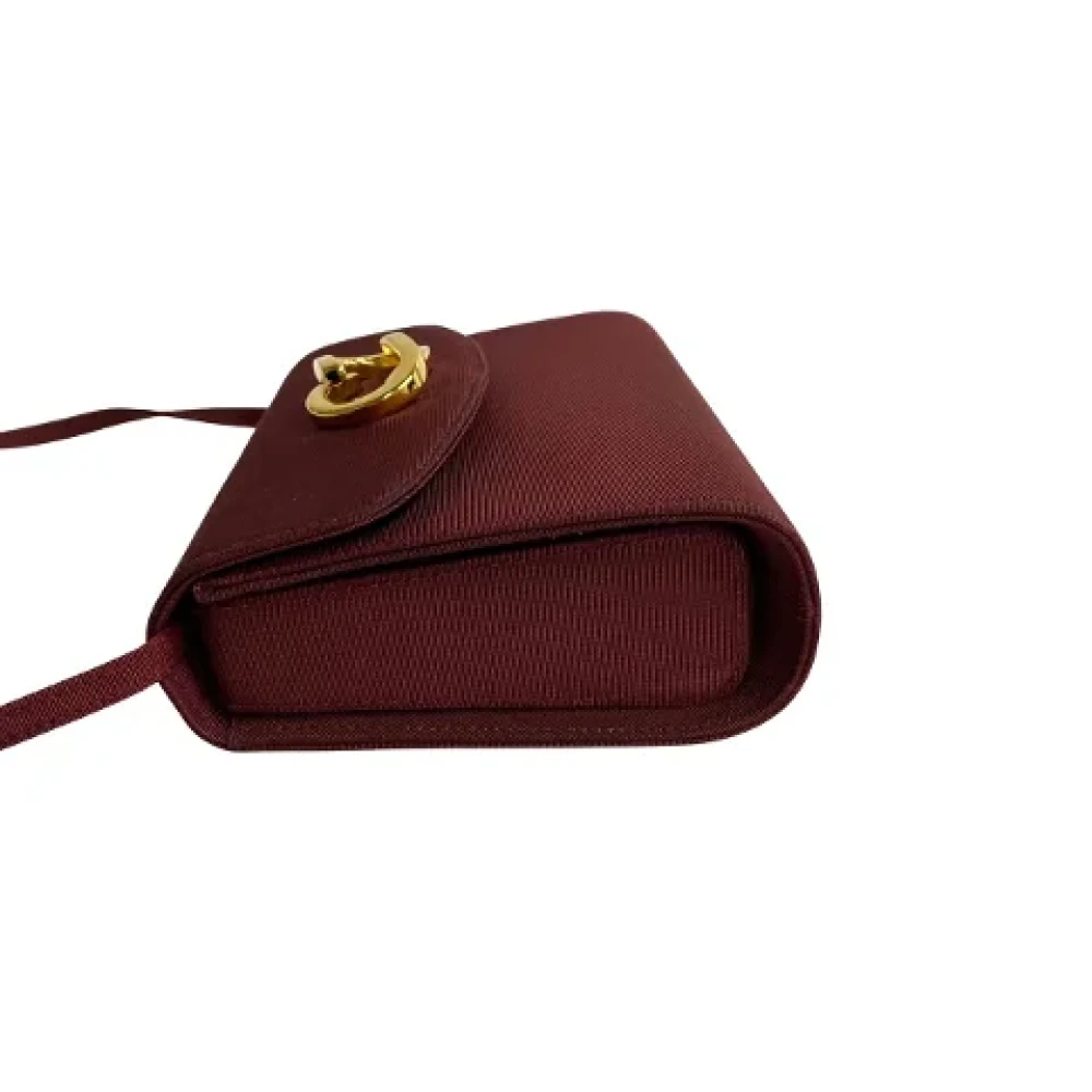 Gucci Vintage Pre-owned Nylon shoulder-bags Red Dames