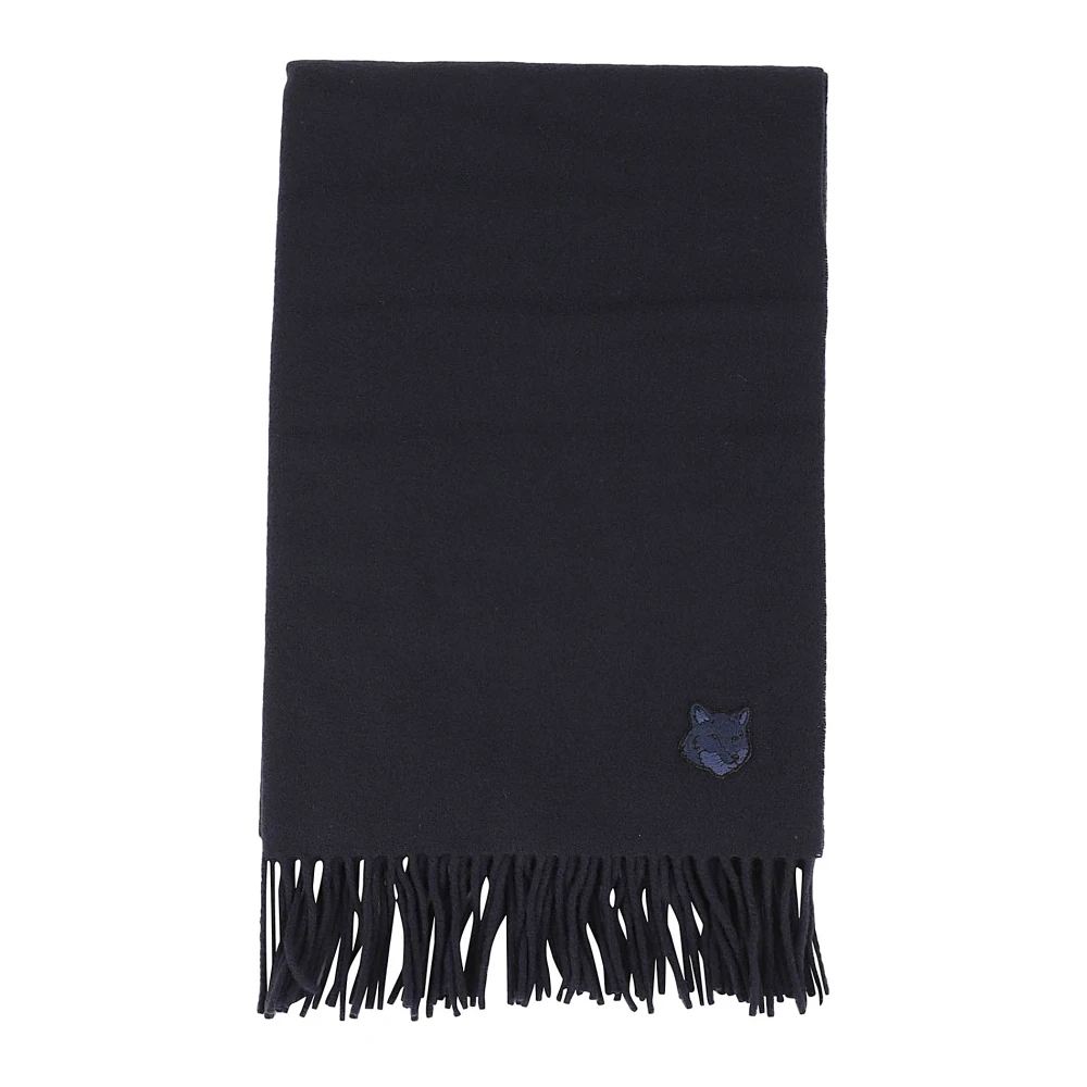 Maison Kitsuné Vossenhoofdsjaal Blue Dames