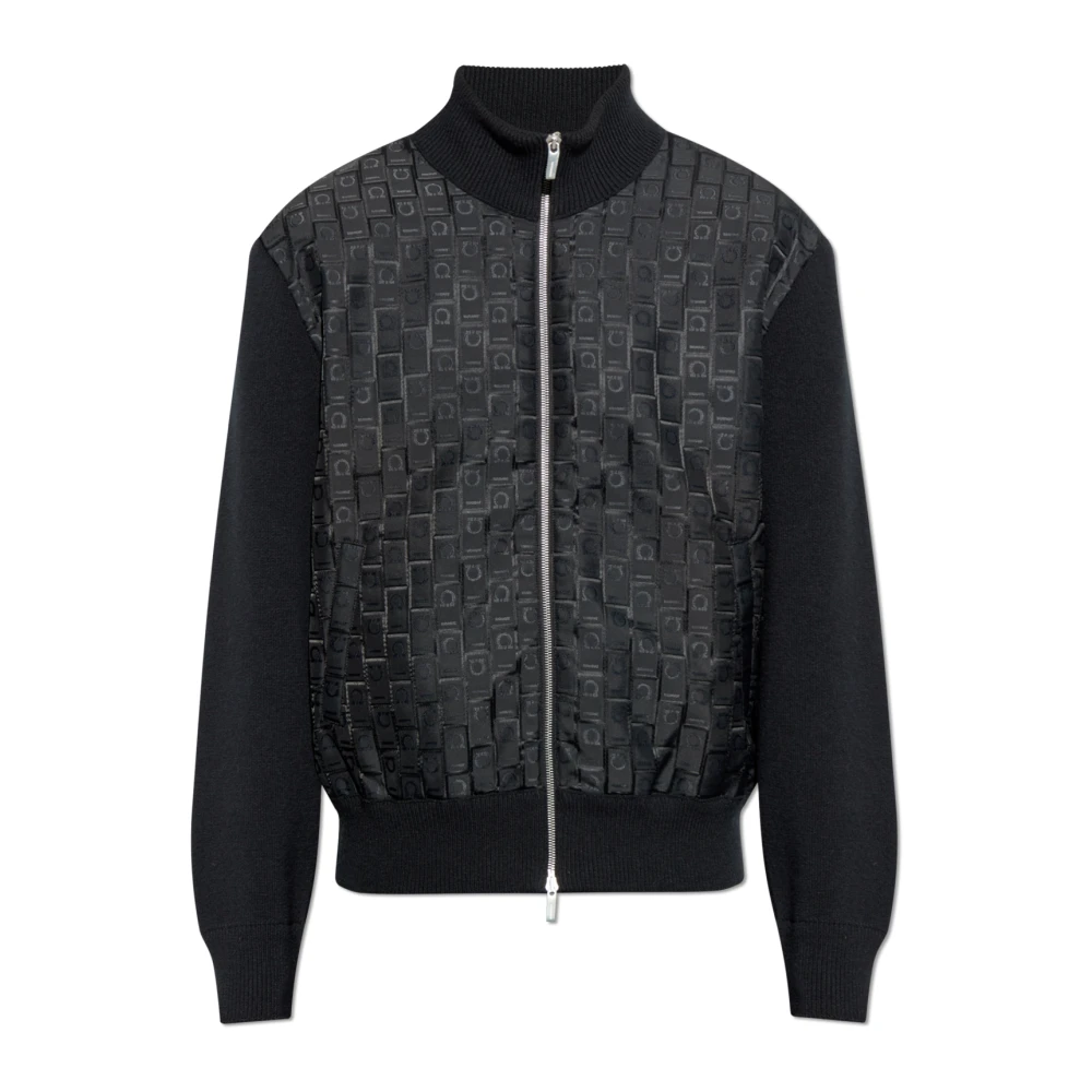 Salvatore Ferragamo Jas met monogram Black Heren