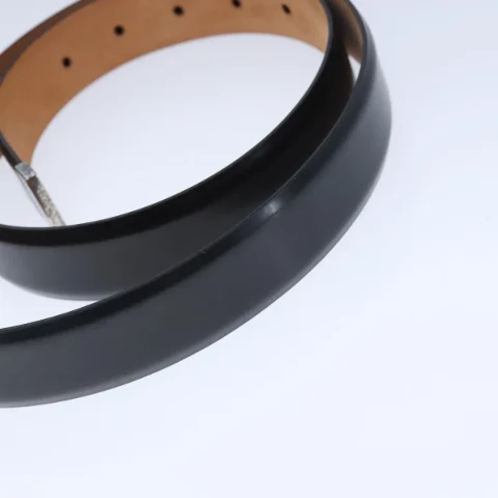 Louis Vuitton Vintage Pre-owned Leather belts Black Dames