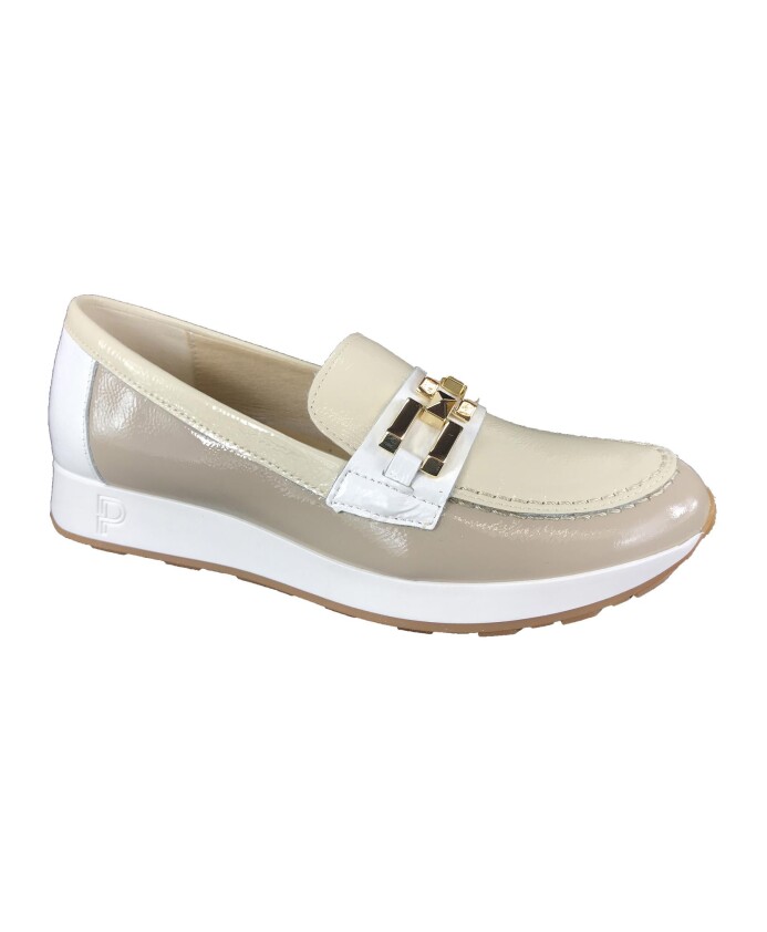 Pitillos- Mocasin beige mujer - ZAPATO MOCASIN