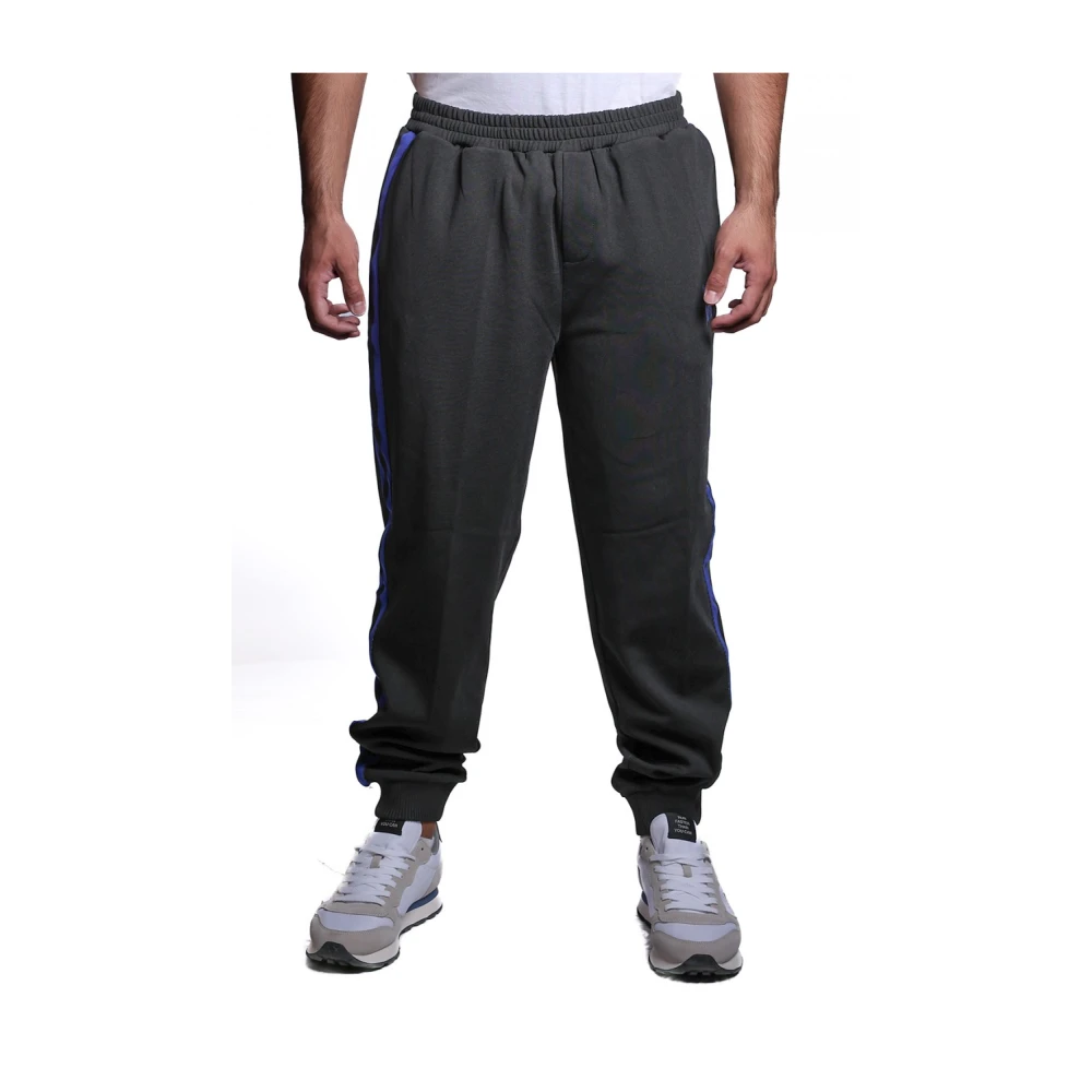 John Richmond Zwarte katoen-polyester Uma24062Pa HB broek Gray Heren