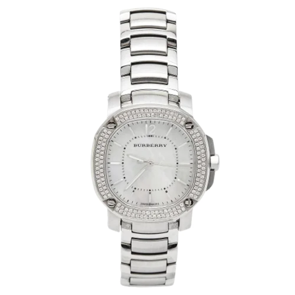 Burberry stainless cheap steel watch