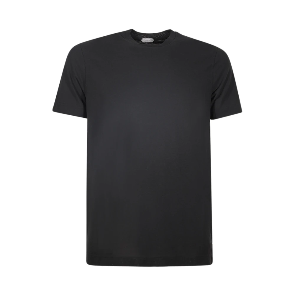 Zanone - Tops > T-Shirts - Black - Zanone - Modalova
