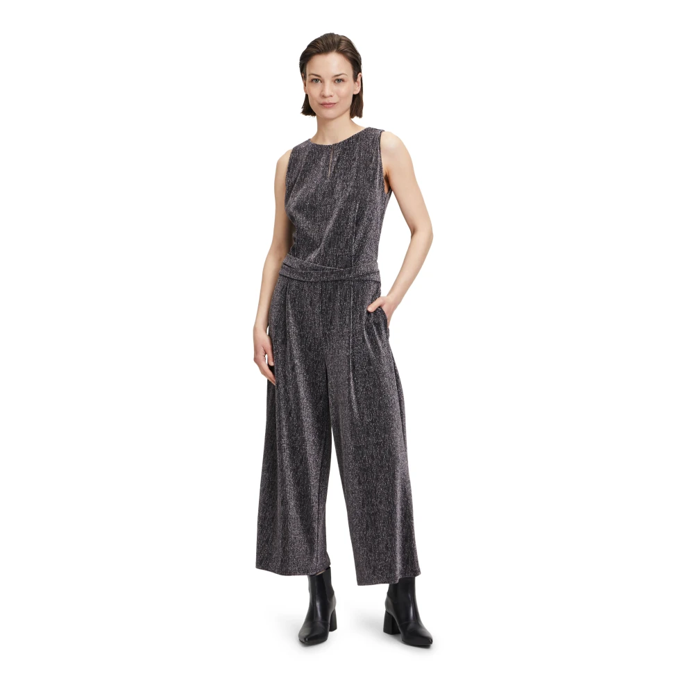 Betty & Co Jumpsuit zonder mouwen Black Dames