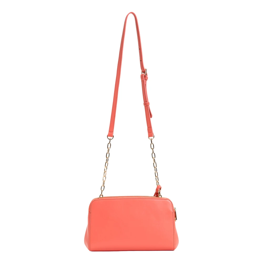 Twinset Koraalrode Schoudertas met Logo Red Dames