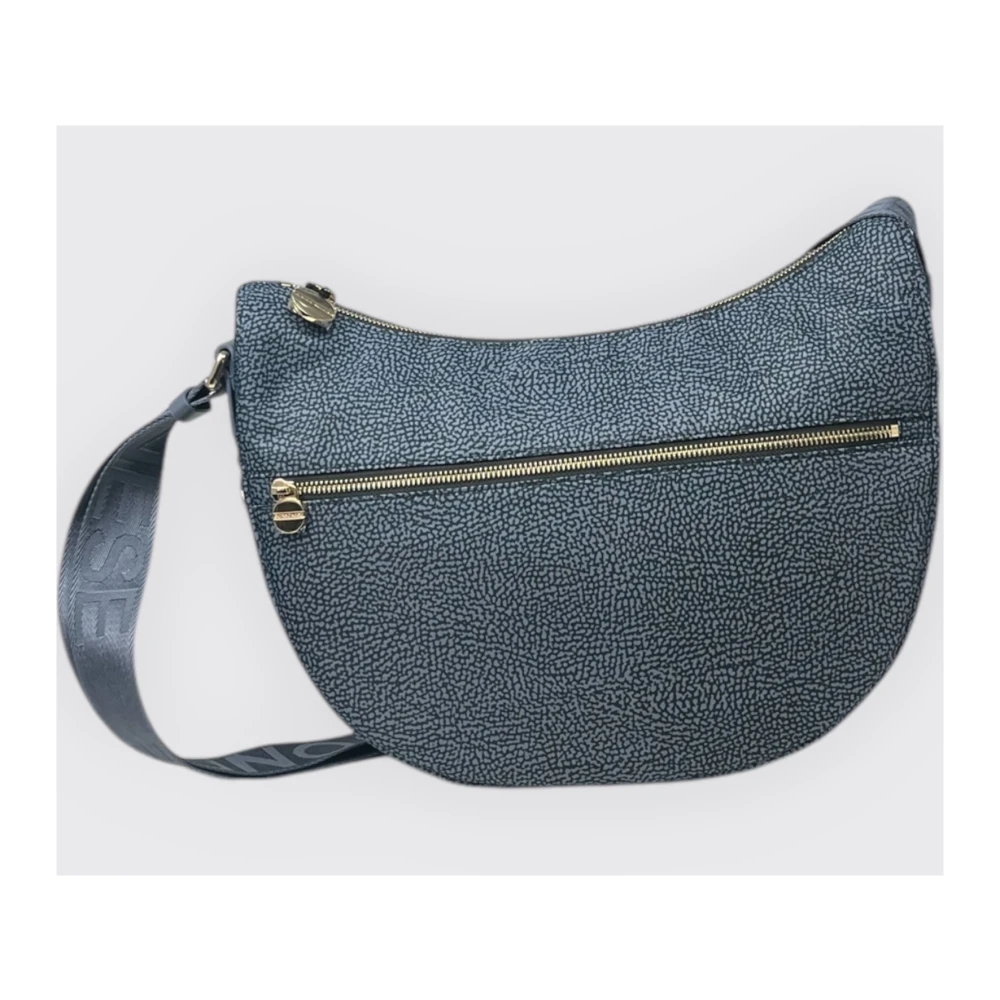Borbonese Luna Middel Tas Blue Dames
