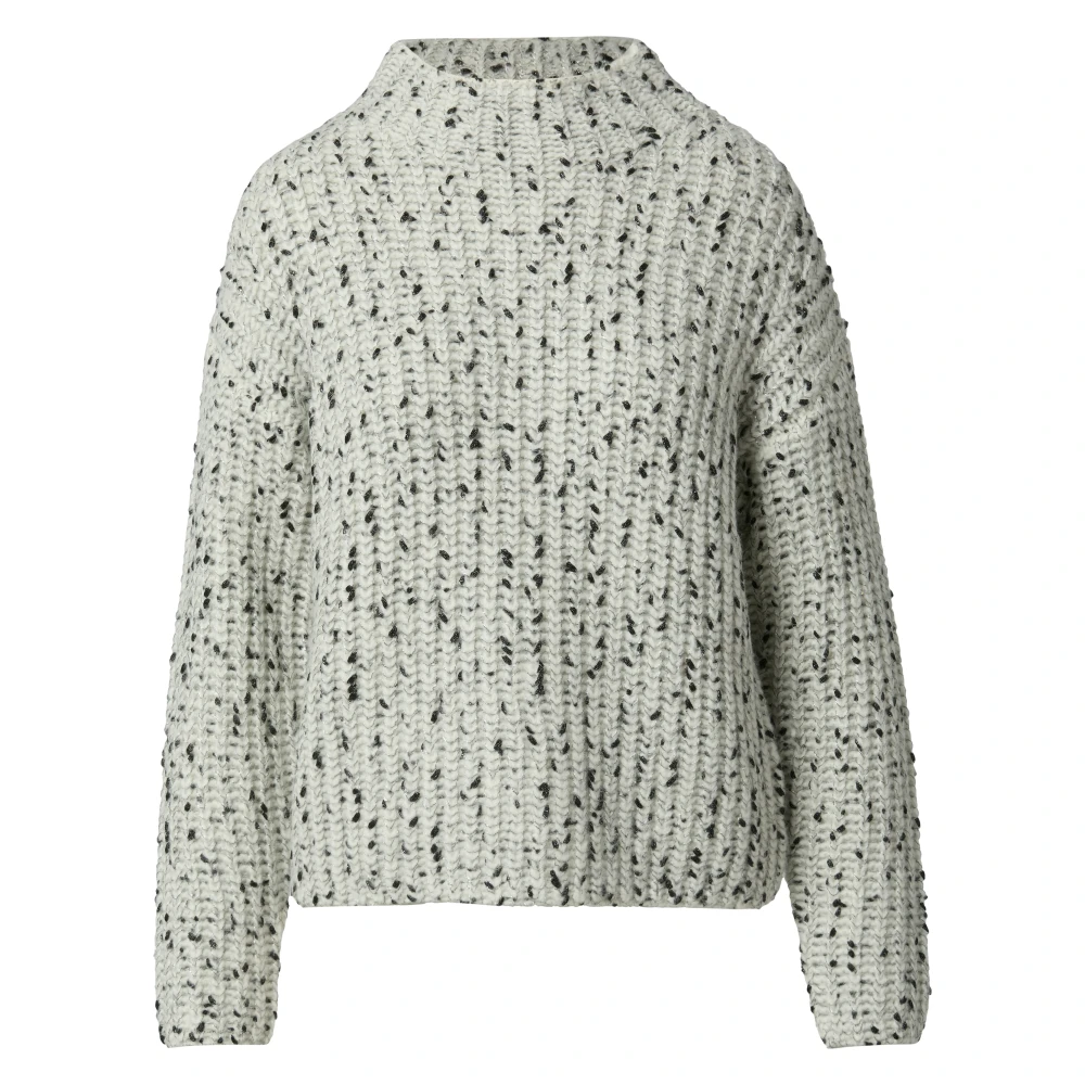 Comma Trui met contrastgaren White Dames