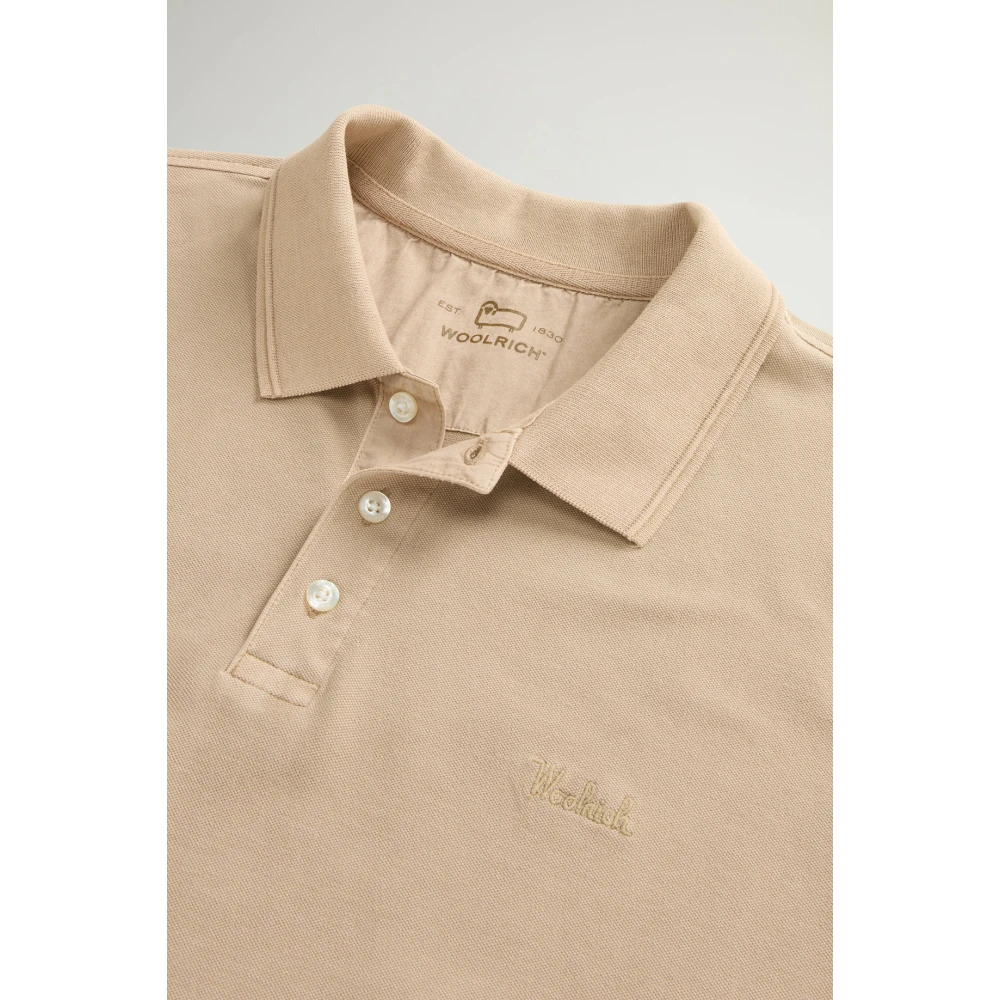 Woolrich Klassieke Polo voor de Zomer Beige Heren