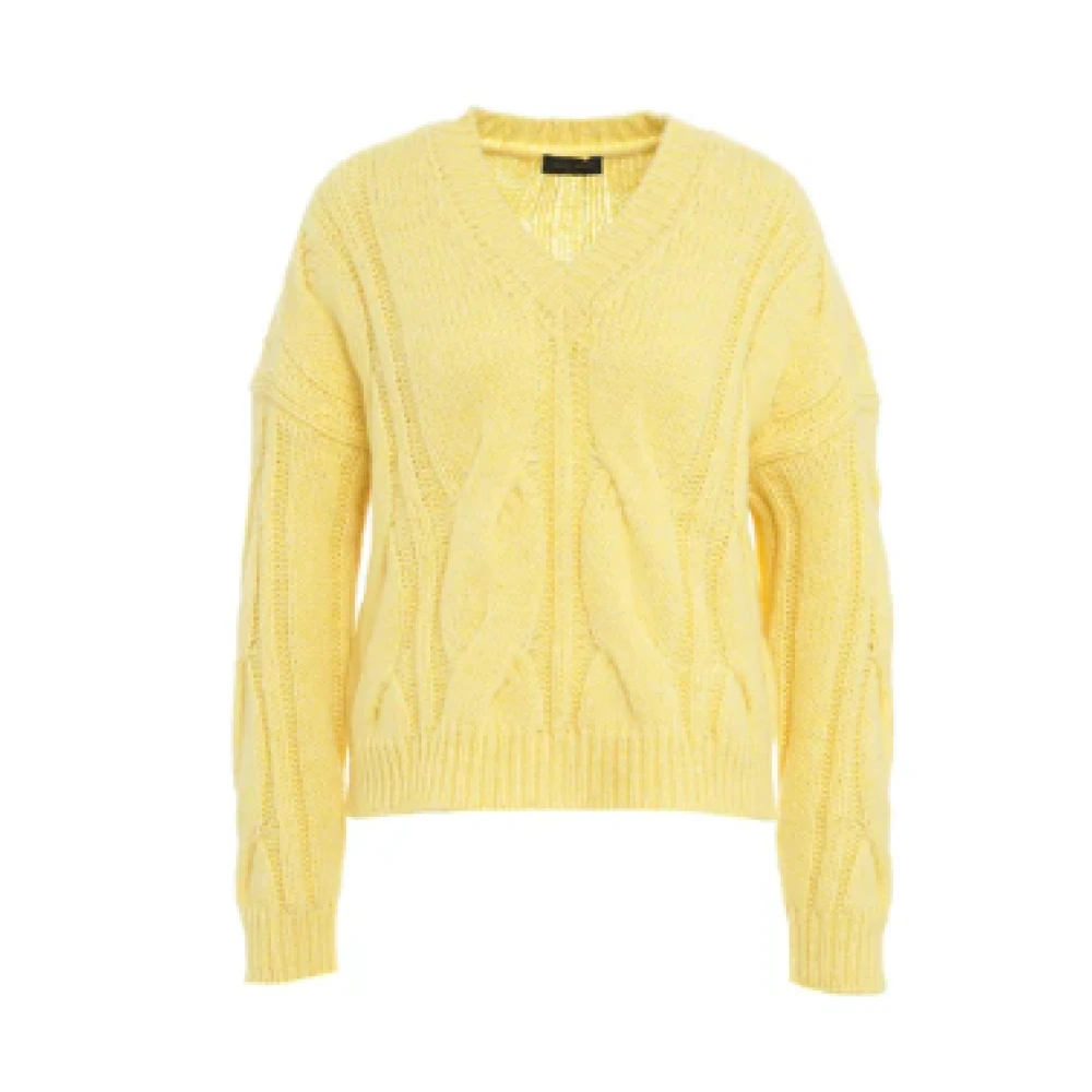 Roberto Collina Gele Sweater Collectie Yellow Dames