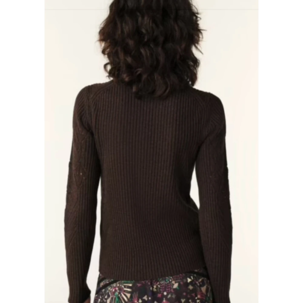 BA&SH Aansluitende Jersey met Hoge Hals Gray Dames