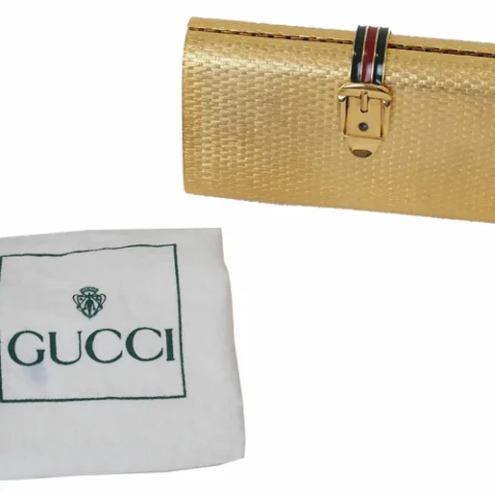 Gucci Vintage Pre-owned Metal gucci-bags Yellow Dames