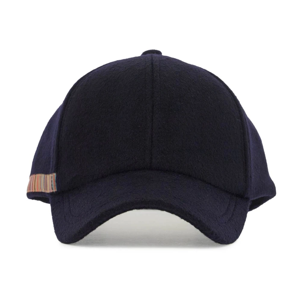 PS By Paul Smith Gestreepte wollen baseballpet Blue Heren
