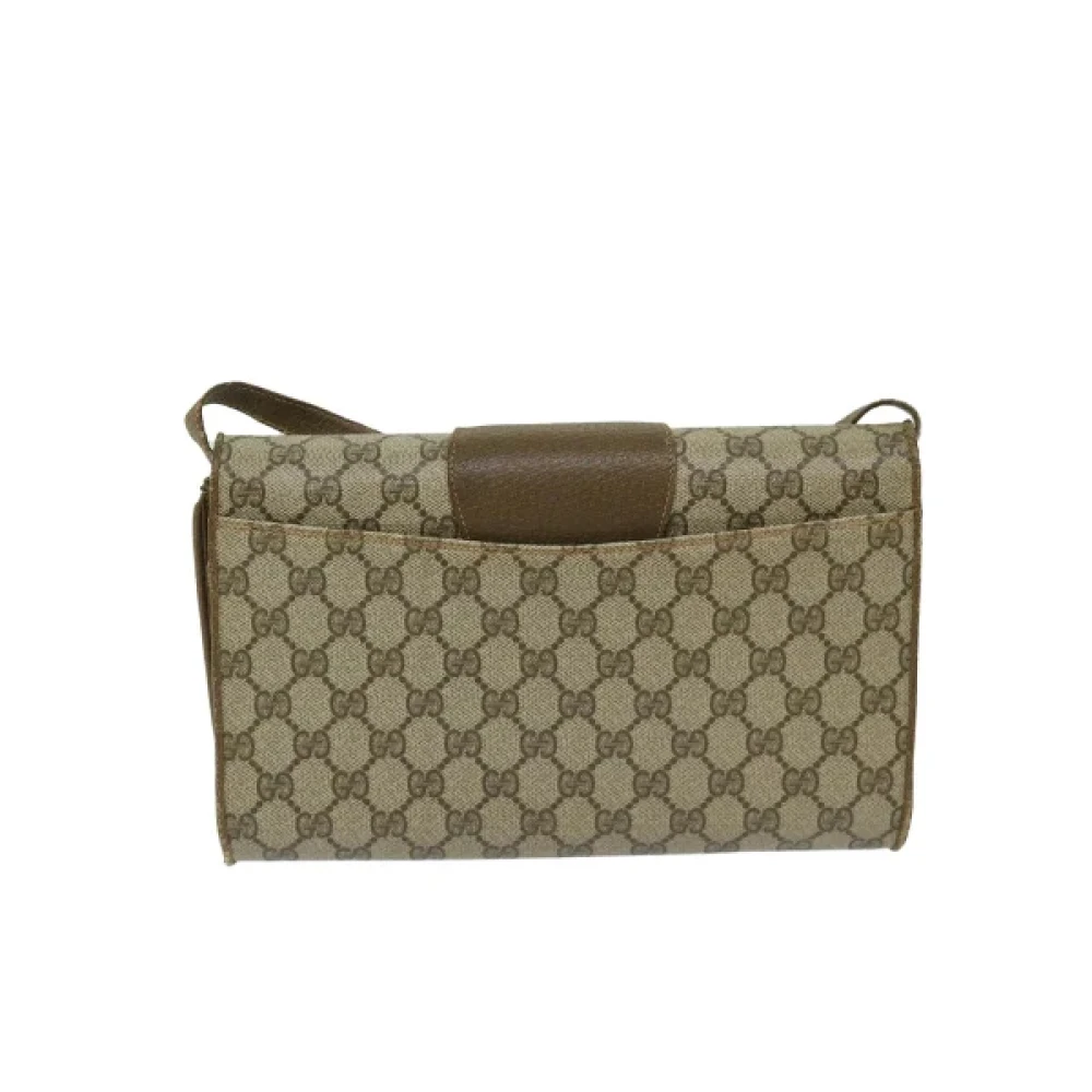 Gucci Vintage Pre-owned Canvas gucci-bags Beige Dames