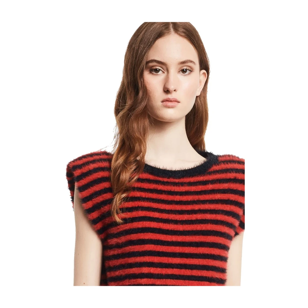Gaudi Ronde hals T-shirt Red Dames