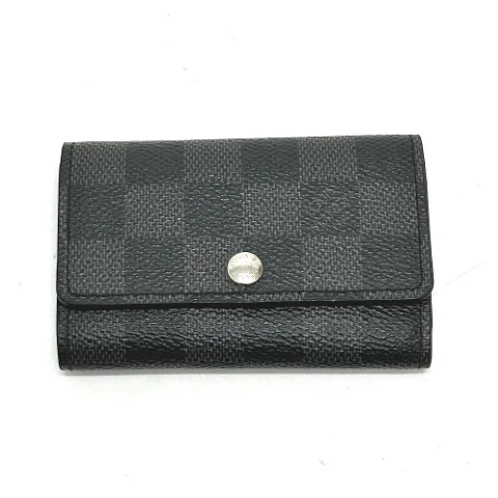 Louis Vuitton Vintage Pre-owned Canvas key-holders Black Dames