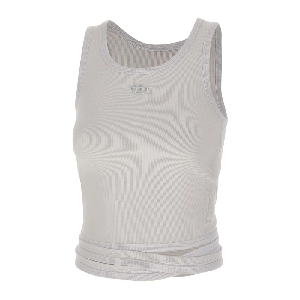 Diesel Women's White T-Anky-Tail-S1 - Sleeveless Tops - S - Tops