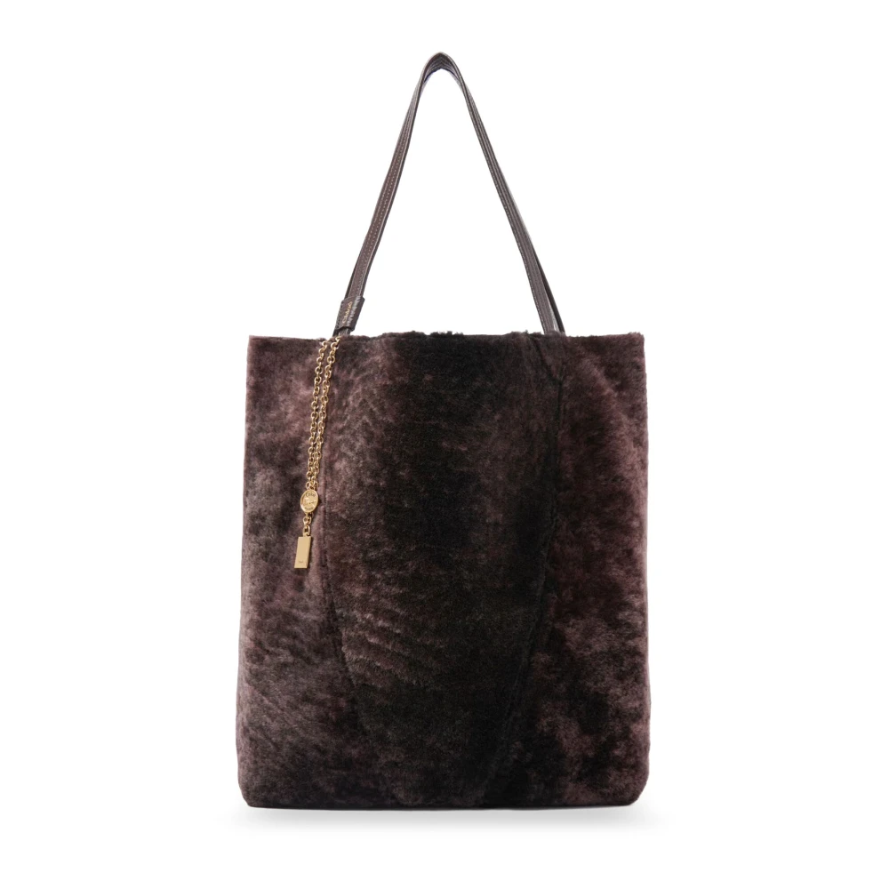 Chloé Women's Brown Large Spin Tote Bag
