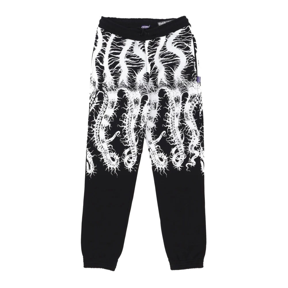 Octopus Zwarte Fleece Trainingsbroek Black Heren