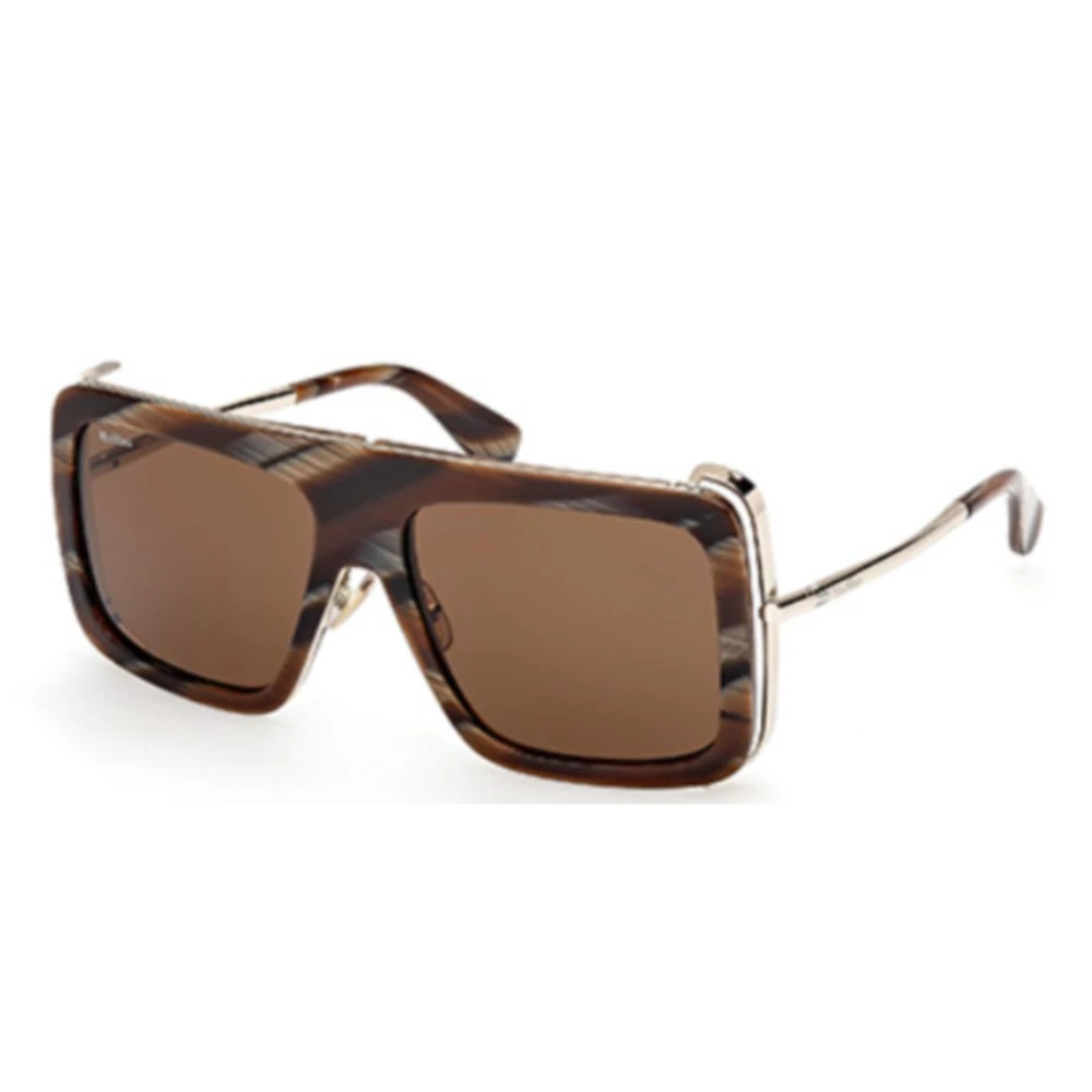 Max Mara Unisex Brown Jean Sunglasses - Sunglasses - 57 Mm - Accessories