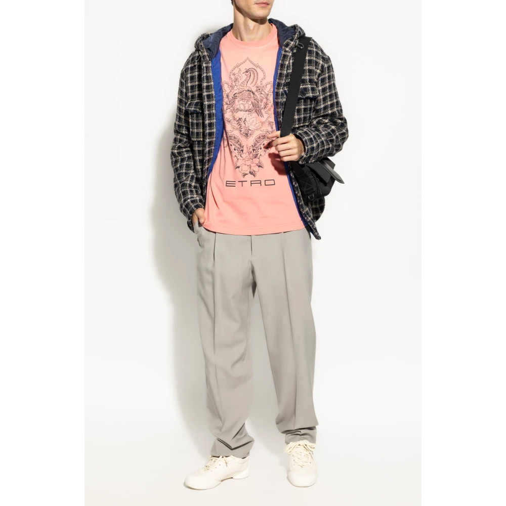 ETRO Jas met ruitpatroon Black Heren