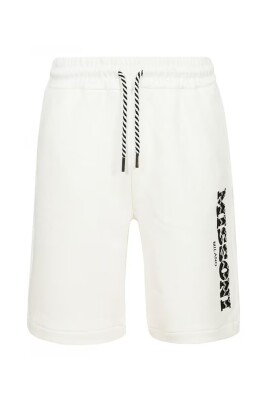 white-cotton-logo-shorts