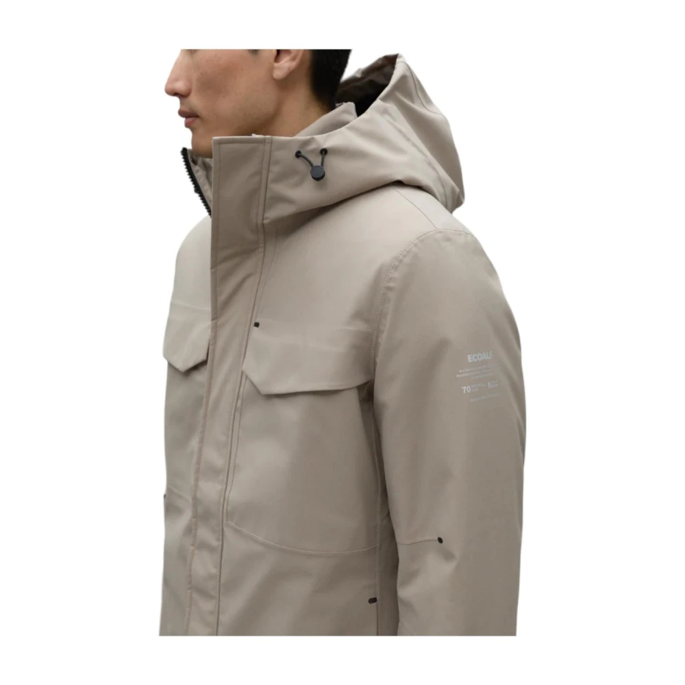 Ecoalf Waterdichte Polyesterjas Raineralf Beige Heren