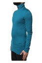 pull-bleu-col-roule-en-coton