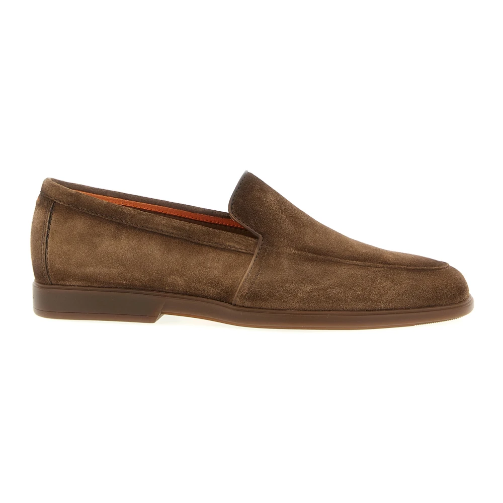 Santoni Men's Brown Malibu Loafers, Loafers, 9 Uk, Shoes