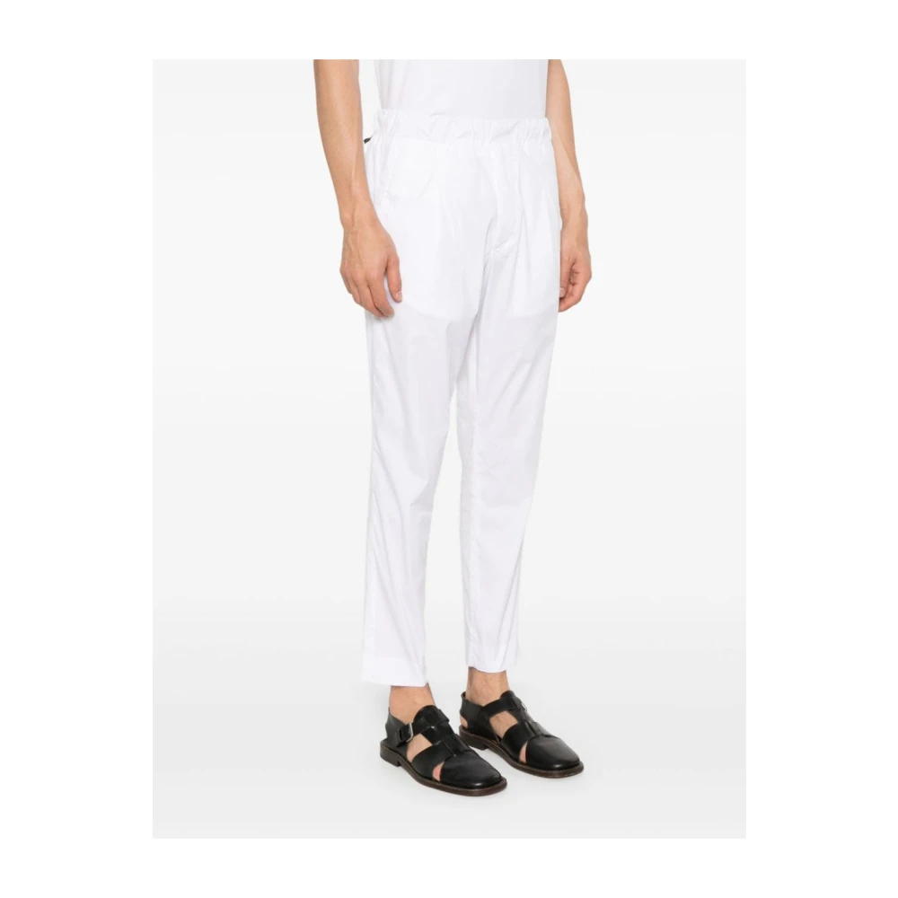 Low Brand Cropped Trousers Patrick Fly Style White Heren