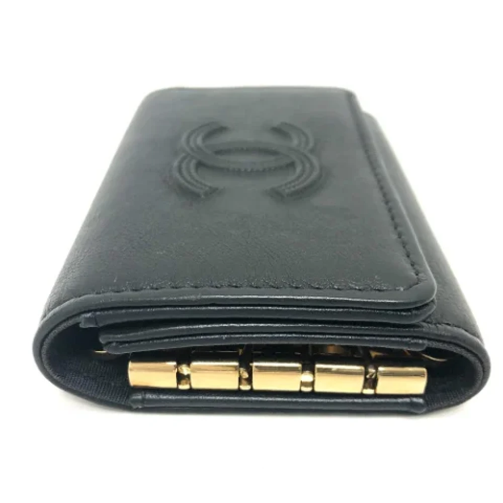 Chanel Vintage Pre-owned Leather key-holders Black Dames