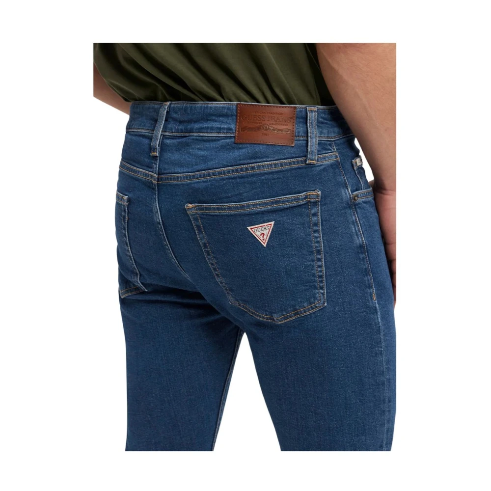 Guess Slim-fit Denim Broek Blue Heren