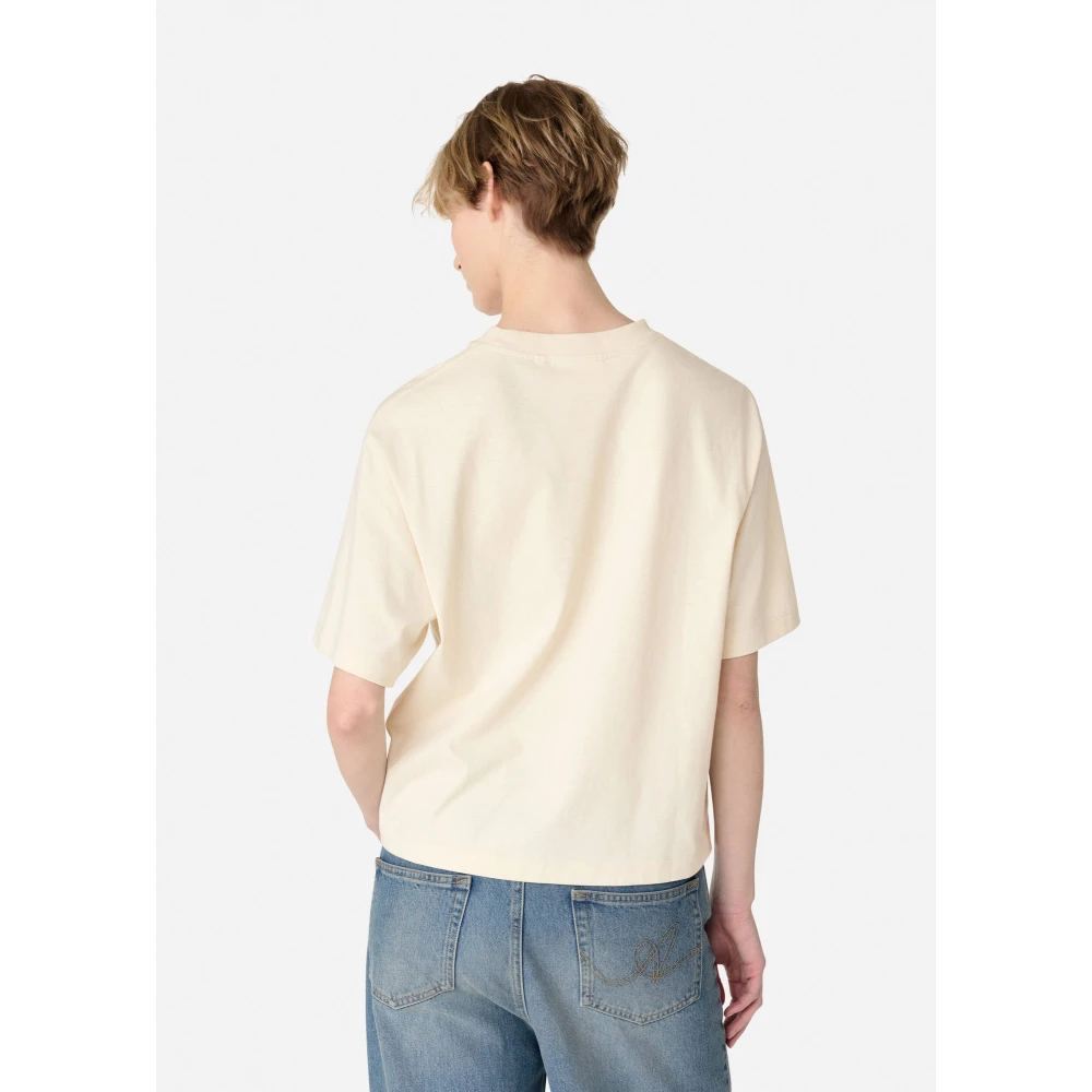 Axel Arigato My Axel Printed T-Shirt Beige Dames