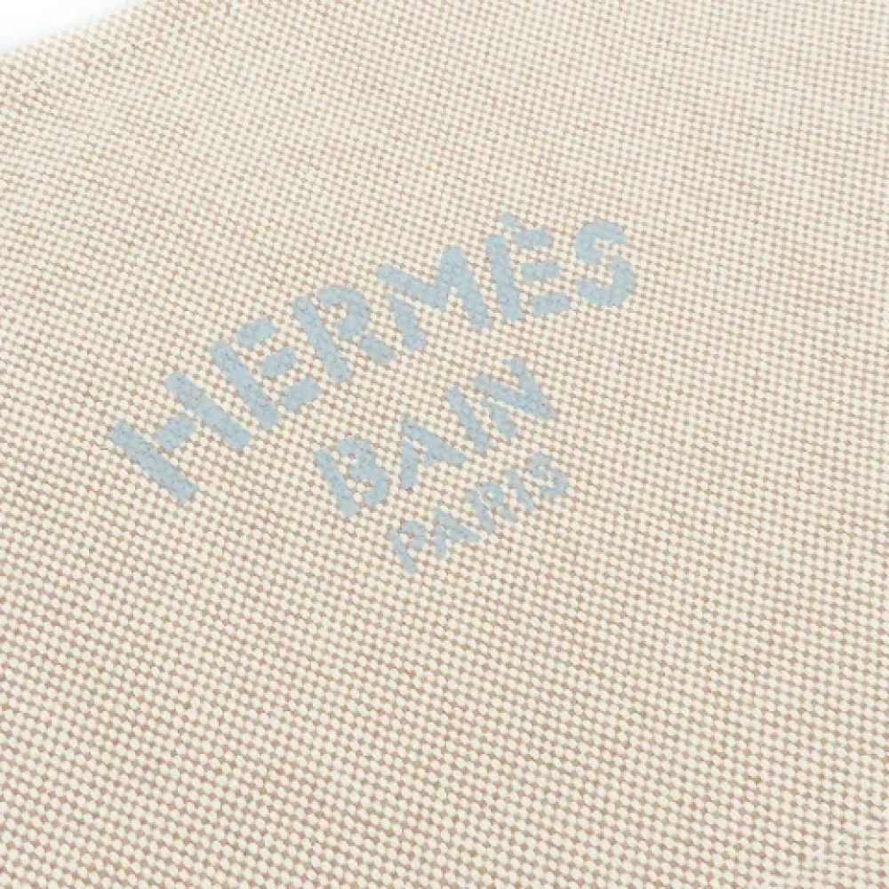 Hermès Vintage Pre-owned Canvas handbags Beige Dames