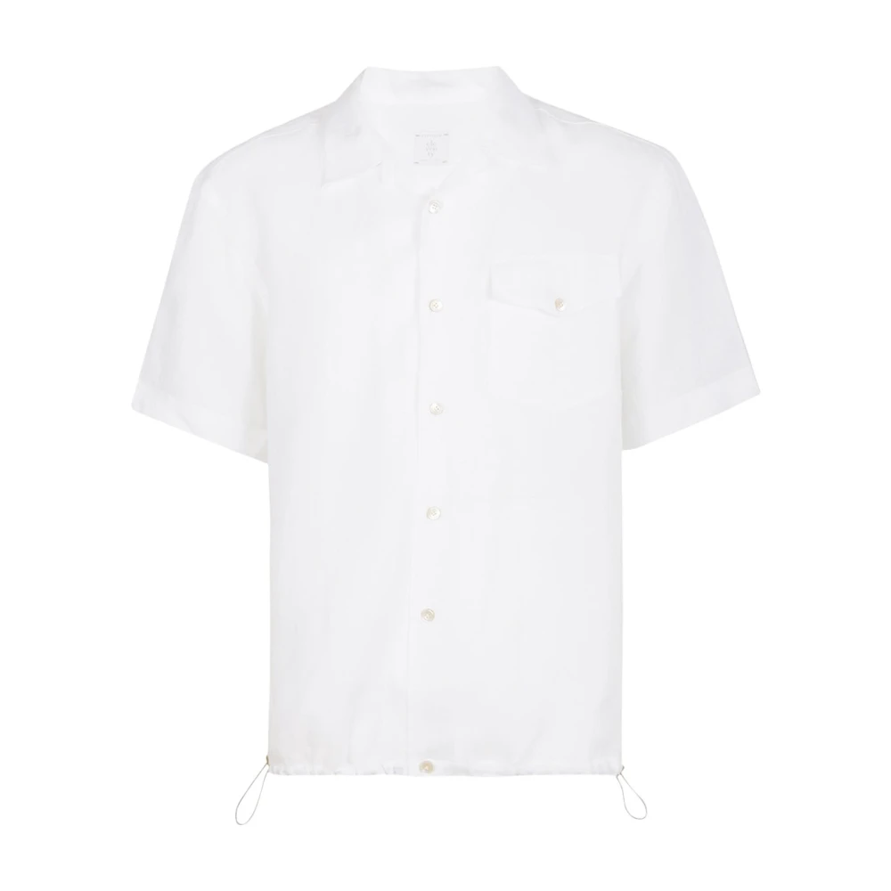 Eleventy Men's White Short Sleeve Shirts, 2XL, Short Sleeve Shirt