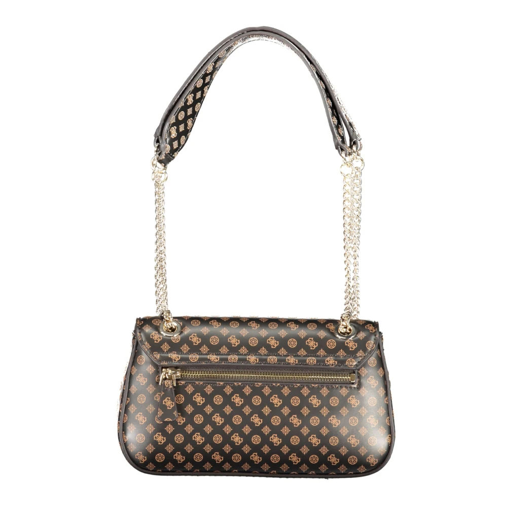 Guess Bruine Arlena Logo Ketting Schoudertas Brown Dames