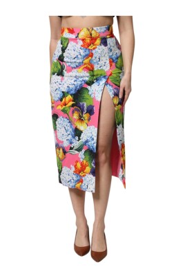 floral-print-high-waist-midi-skirt
