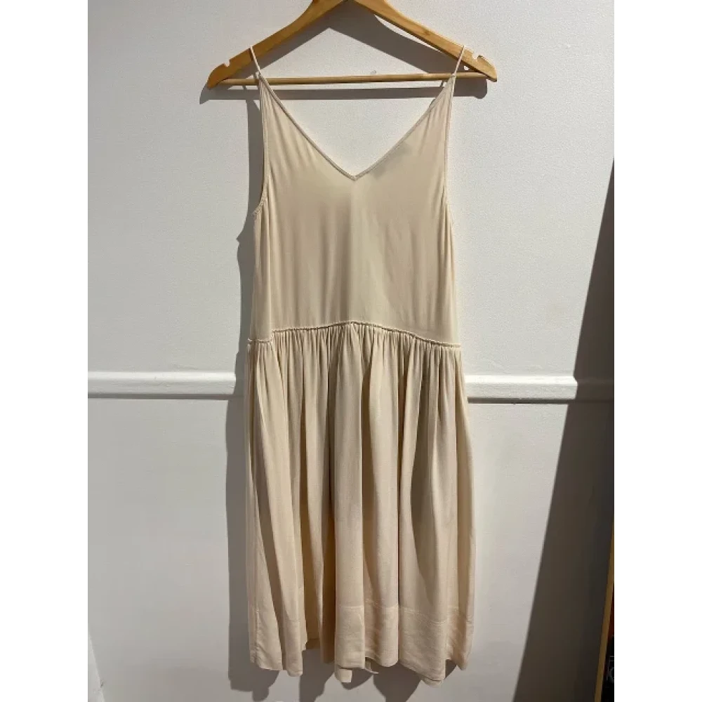 Stella McCartney Pre-owned Silk dresses Beige Dames