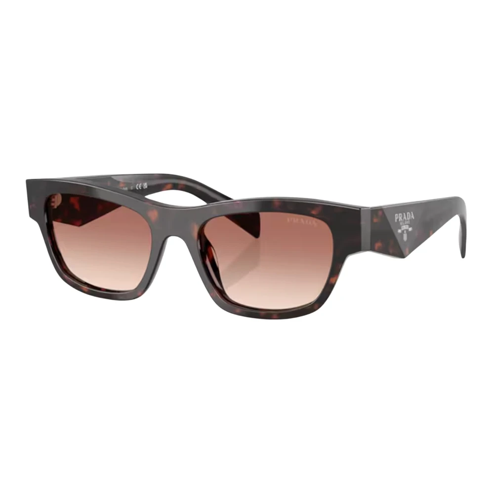 Prada Women's Brown Tortoise Sunglasses In Light Medium