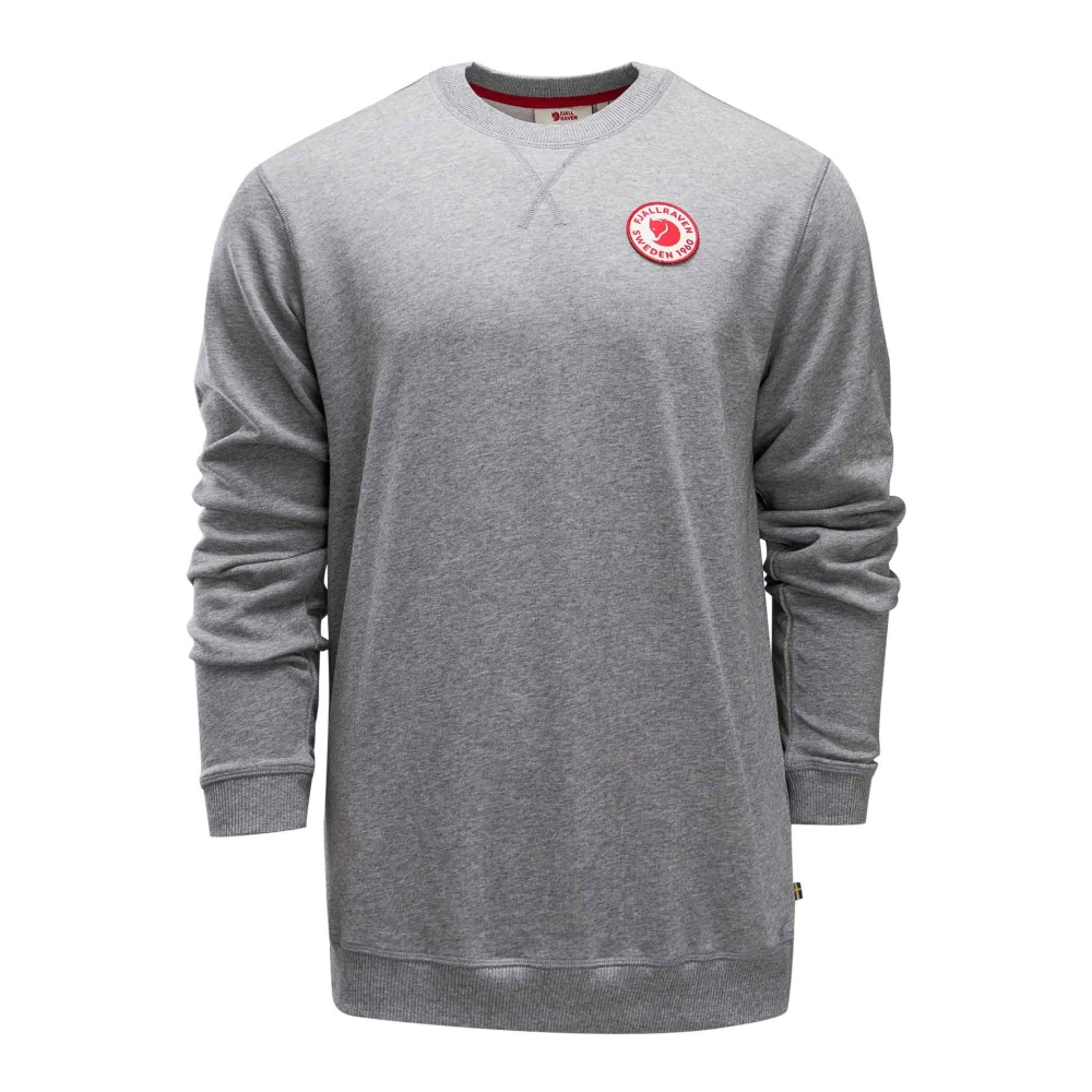 Fjällräven 1960 Logo Heren Sweatshirt Grijs Melange Gray Heren