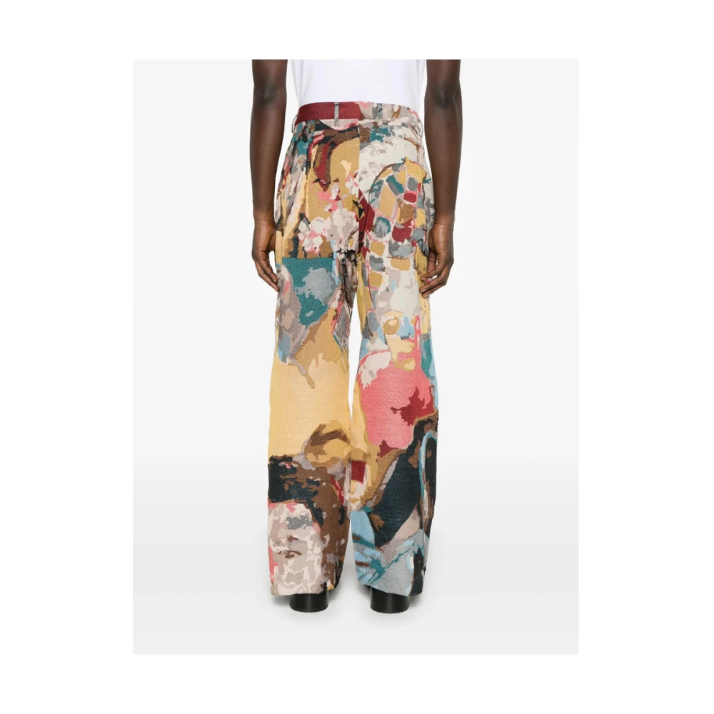 KidSuper Studios Pastelblauwe kinderbroek met plooi Multicolor Heren