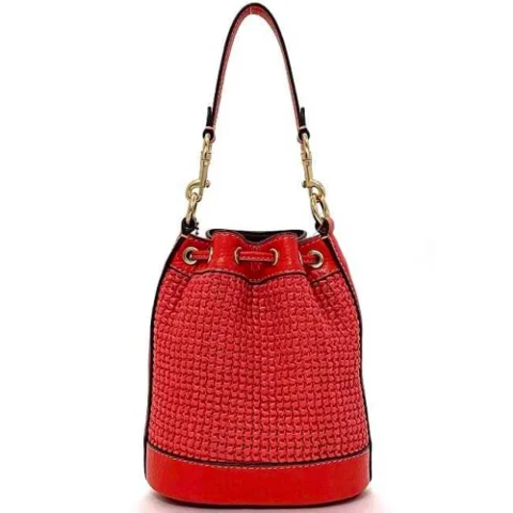 Coach Pre-owned Leather shoulder-bags Red Dames